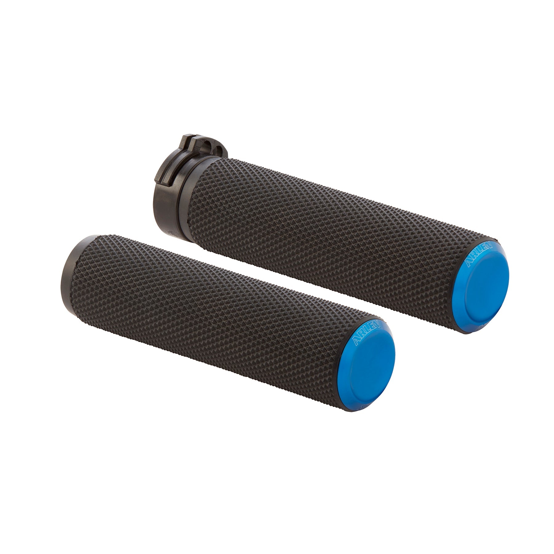 Knurled Grips Grips Arlen Ness Blue Throttle-By-Wire