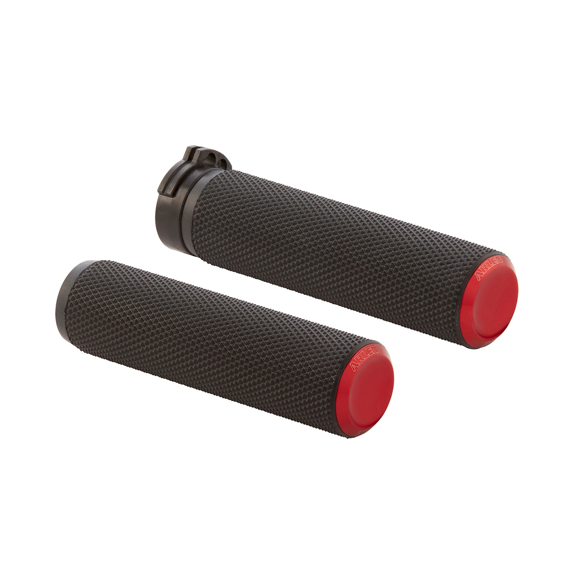 Knurled Grips Grips Arlen Ness Red Throttle-By-Wire