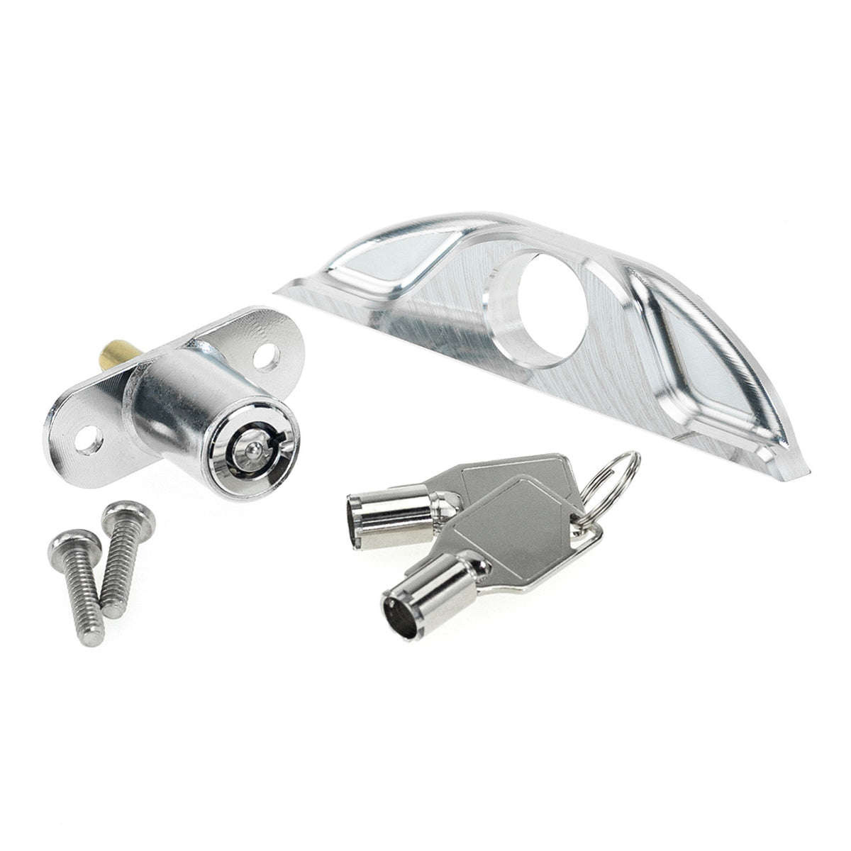 KRT Steering Lock Assembly Triple Tree Kraus Motor Co. Machine Finish