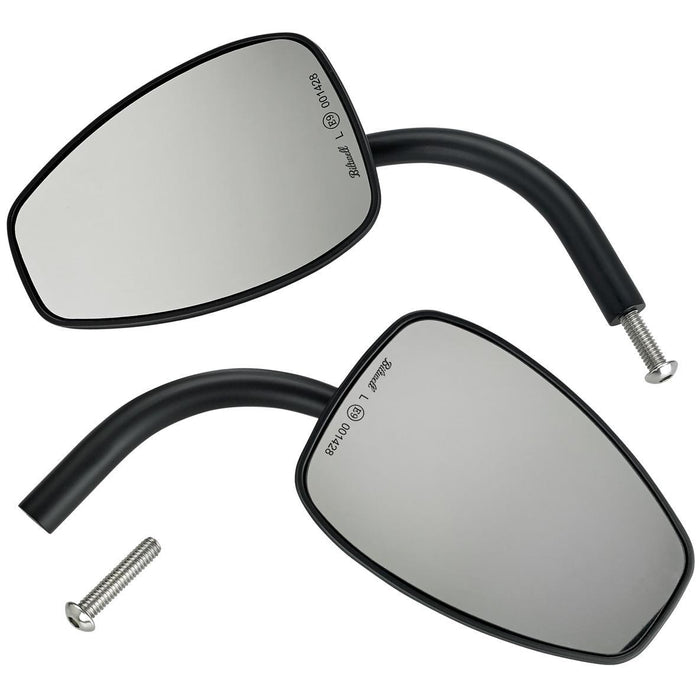 Utility Mirror Teardrop CE Perch Mount Mirrors Biltwell Inc. Black Pair