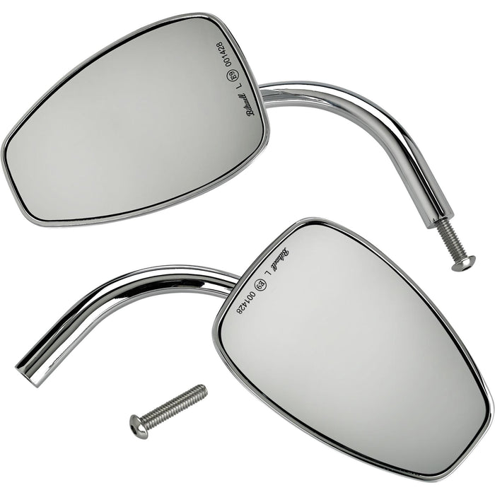 Utility Mirror Teardrop CE Perch Mount Mirrors Biltwell Inc. Chrome Pair