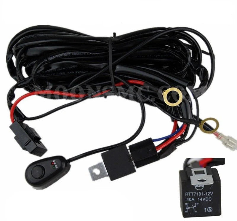 LED Light Bar Wire Harness Kit Wire Harness Moons Mc