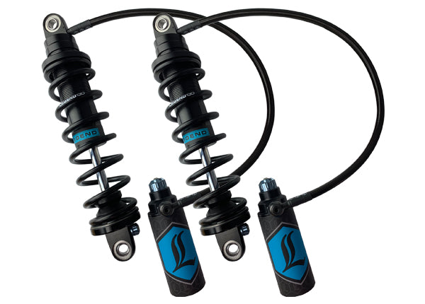 Legend REVO ARC Remote Reservoir - 99-08 Touring Rear Shocks Legend Suspension Black 13" Standard