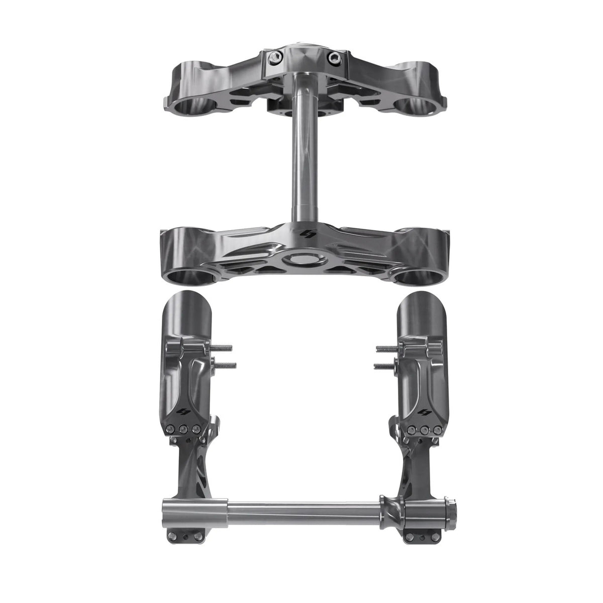 1" KR8 Component Kit, Machine Finish - 08-13 Touring Inverted Front End Kraus Motor Co.