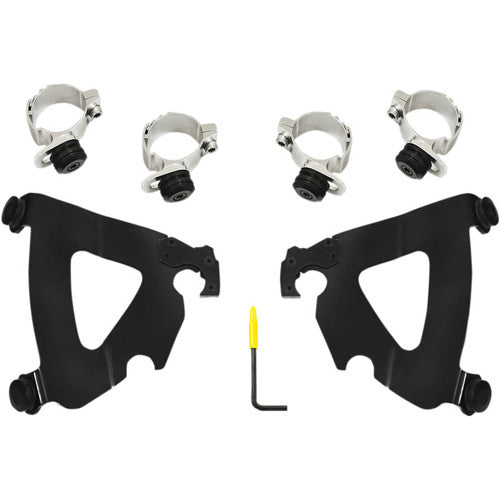 Road Warrior Trigger Lock Mount Kit Fairing Brackets Memphis Shades Black