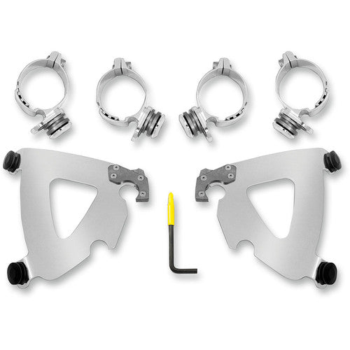 Road Warrior Trigger Lock Mount Kit Fairing Brackets Memphis Shades Polished