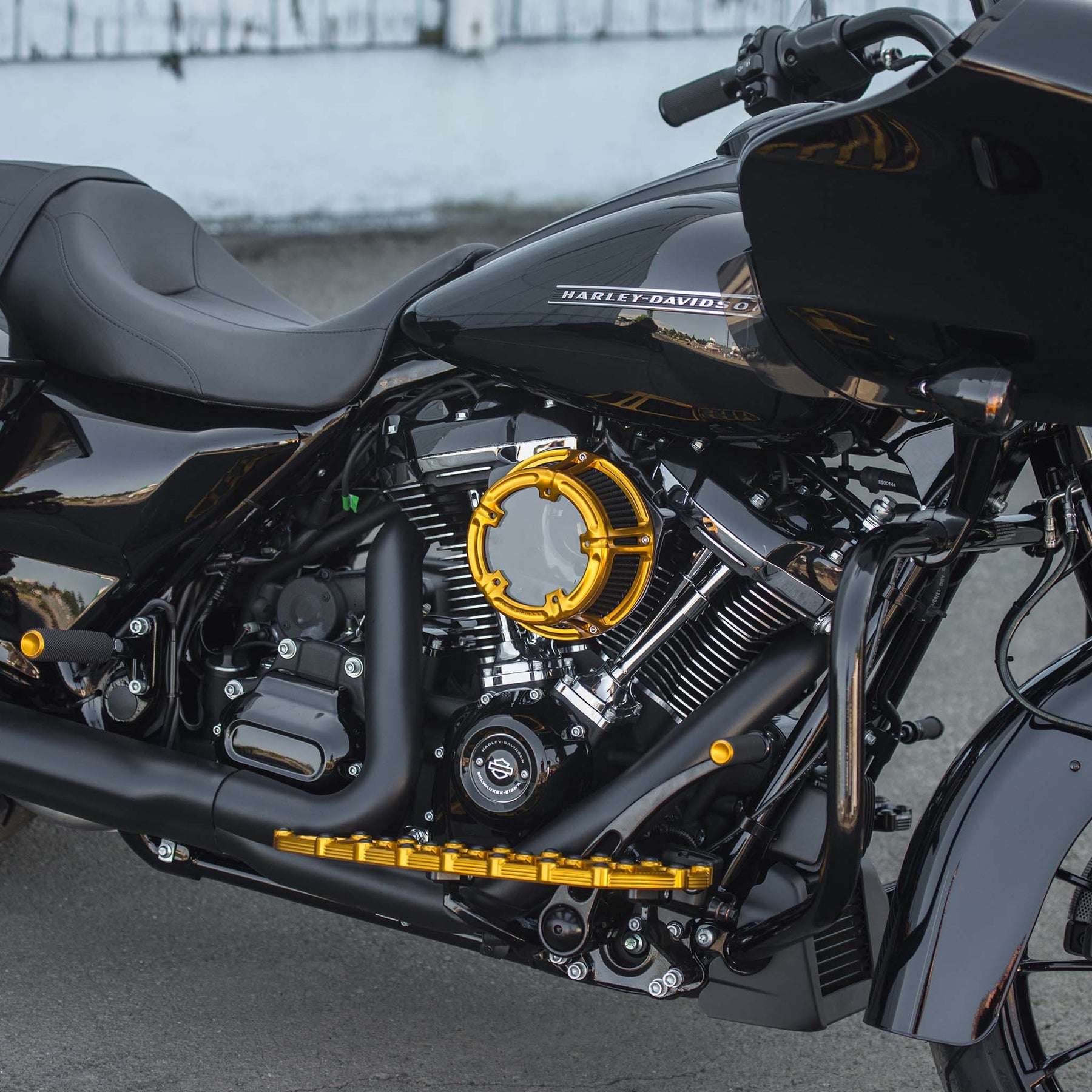 Method® Air Cleaner, Gold - 24+ Touring Air Cleaner Arlen Ness