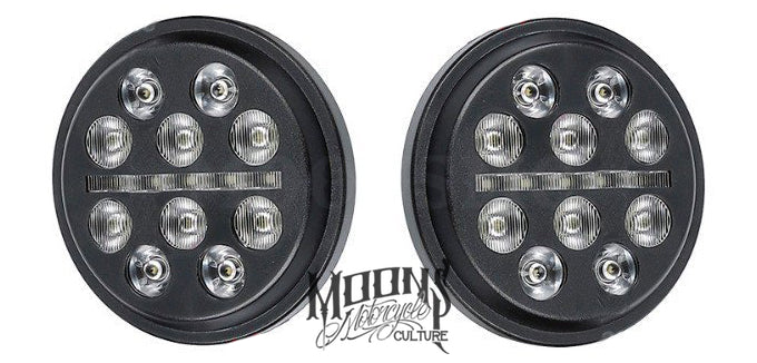 4.5" Fly Eye LED Auxiliary / Passing Lamps Auxiliary Light Moons Mc