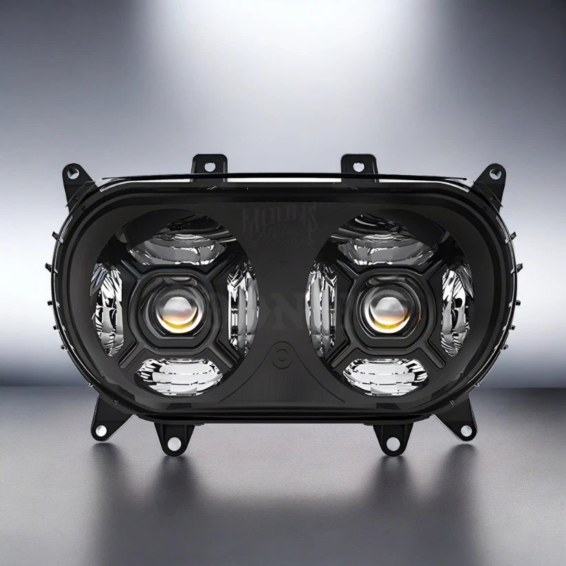 Moonmaker LED Headlight - 14+ Road Glide Headlight Moons Mc