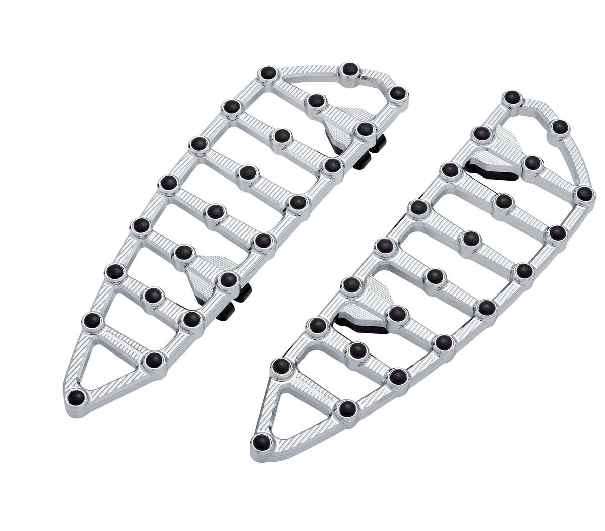 Ness-MX Floorboards, Chrome - 18+ Softail Floorboards Arlen Ness