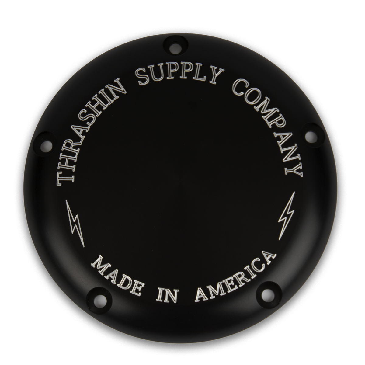 5-Hole Billet Derby Cover Derby Cover Thrashin Supply Co. Black