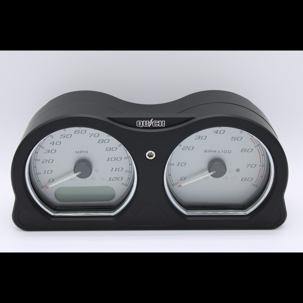 Quick Gauge Relocation Kit - 15+ Road Glide Gauge Mount Quick Industries Matte Black