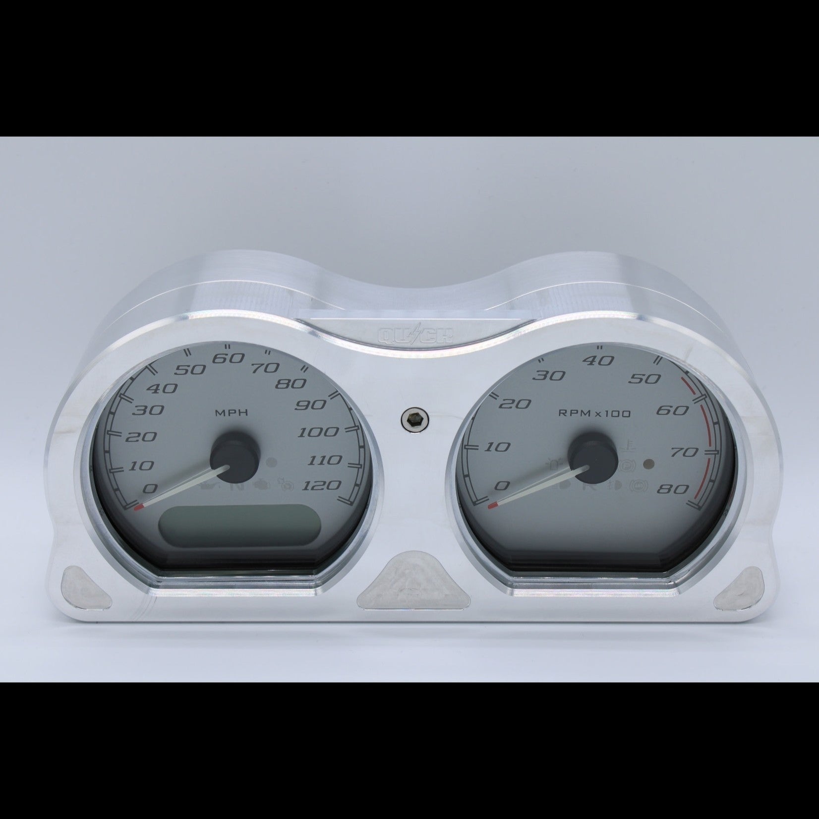 Quick Gauge Relocation Kit - 15+ Road Glide Gauge Mount Quick Industries Polished