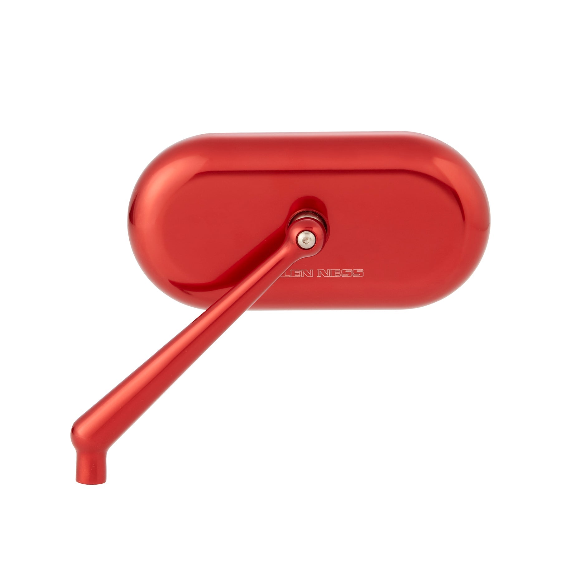 Forged Oval Mirros Mirrors Arlen Ness Red Left