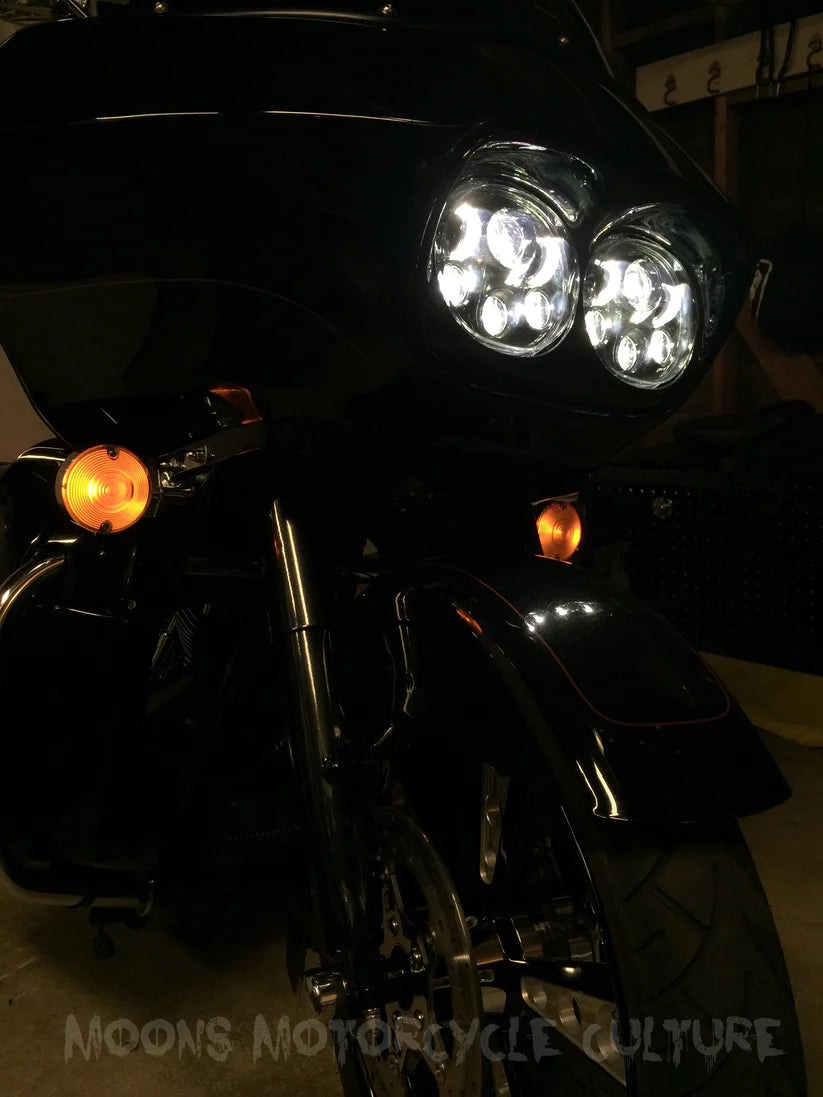 LED Moonmaker Headlight - 02-13 Road Glide Headlight Moons Mc