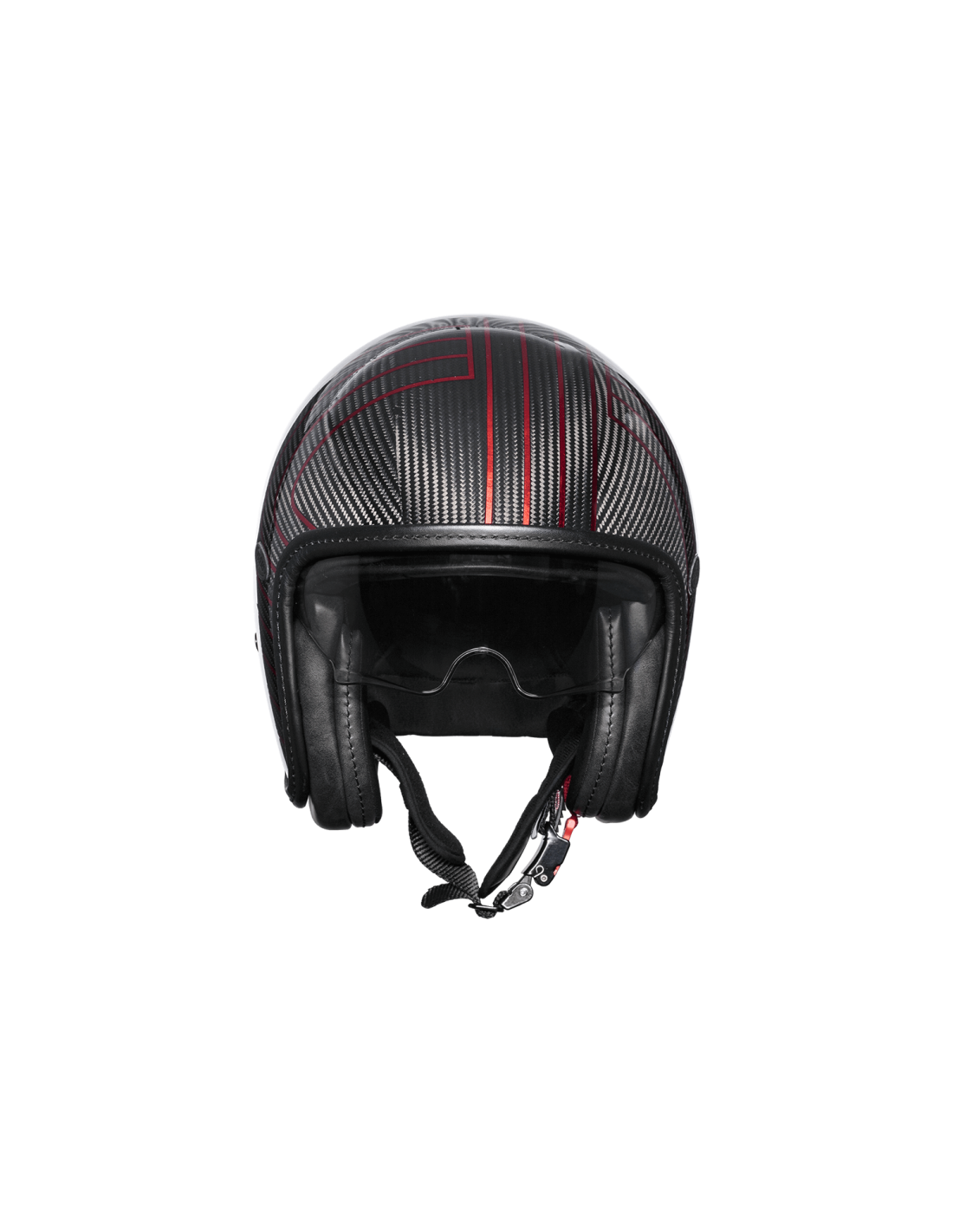 Vintage Platinum ED. Carbon Ex Red Chromed Helmet Premier Helmets
