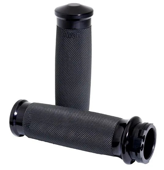 Custom Contour Grips Grips Avon Grips Black Throttle-By-Wire