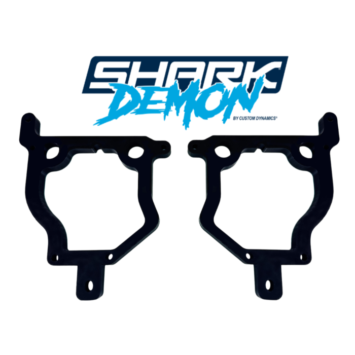 Shark Demon™ Headlight AMP Spacer Kit - 14+ Road Glide Headlight Bracket Custom Dynamics