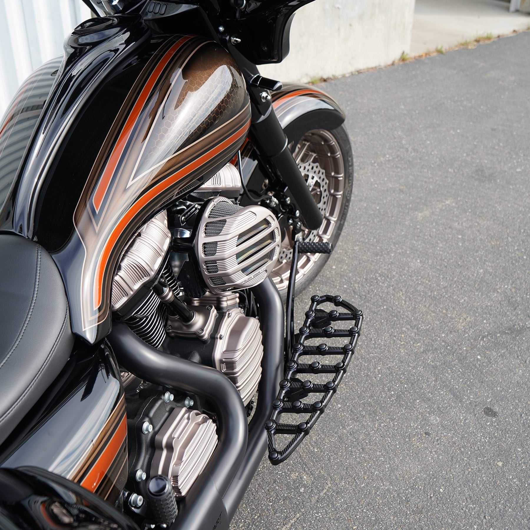 SideKick Air Cleaner, Titanium - 24+ Touring Air Cleaner Arlen Ness