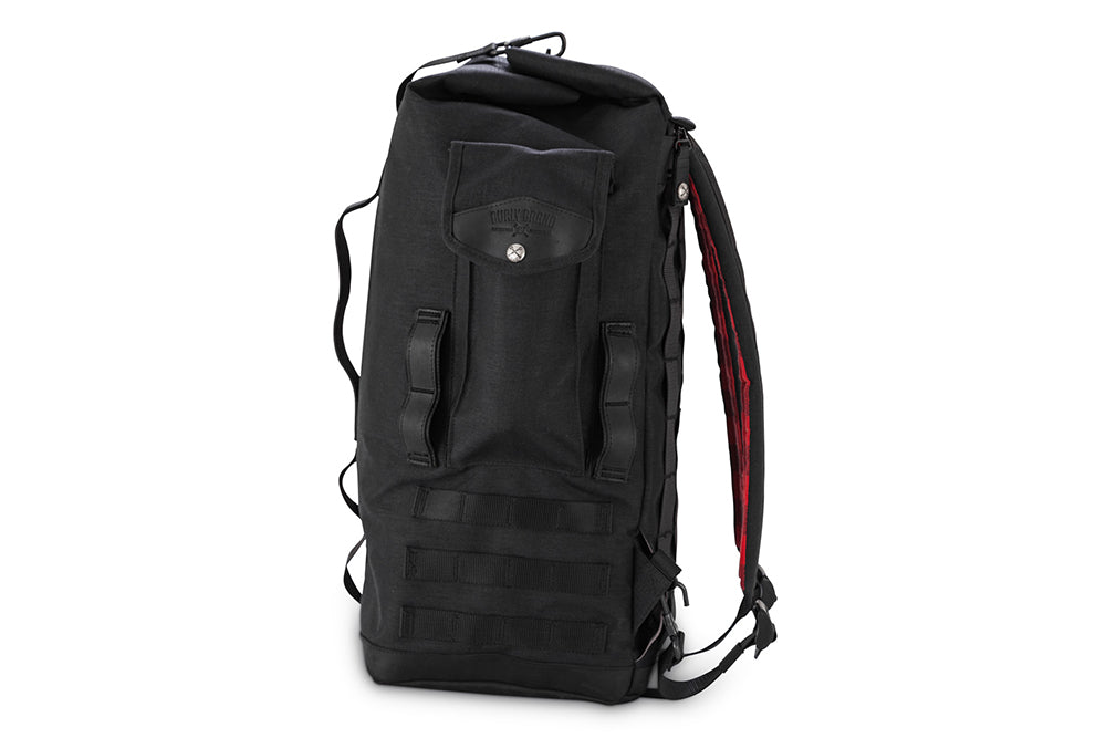 The Voyager Sissy Bar Bag Luggage Burly Brand Black