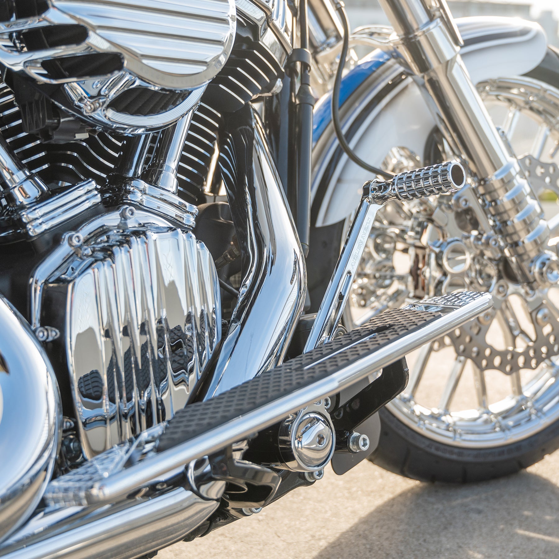 Speedliner Heel/Toe Foot Control Kit, Chrome - Touring Foot Control Kit Arlen Ness