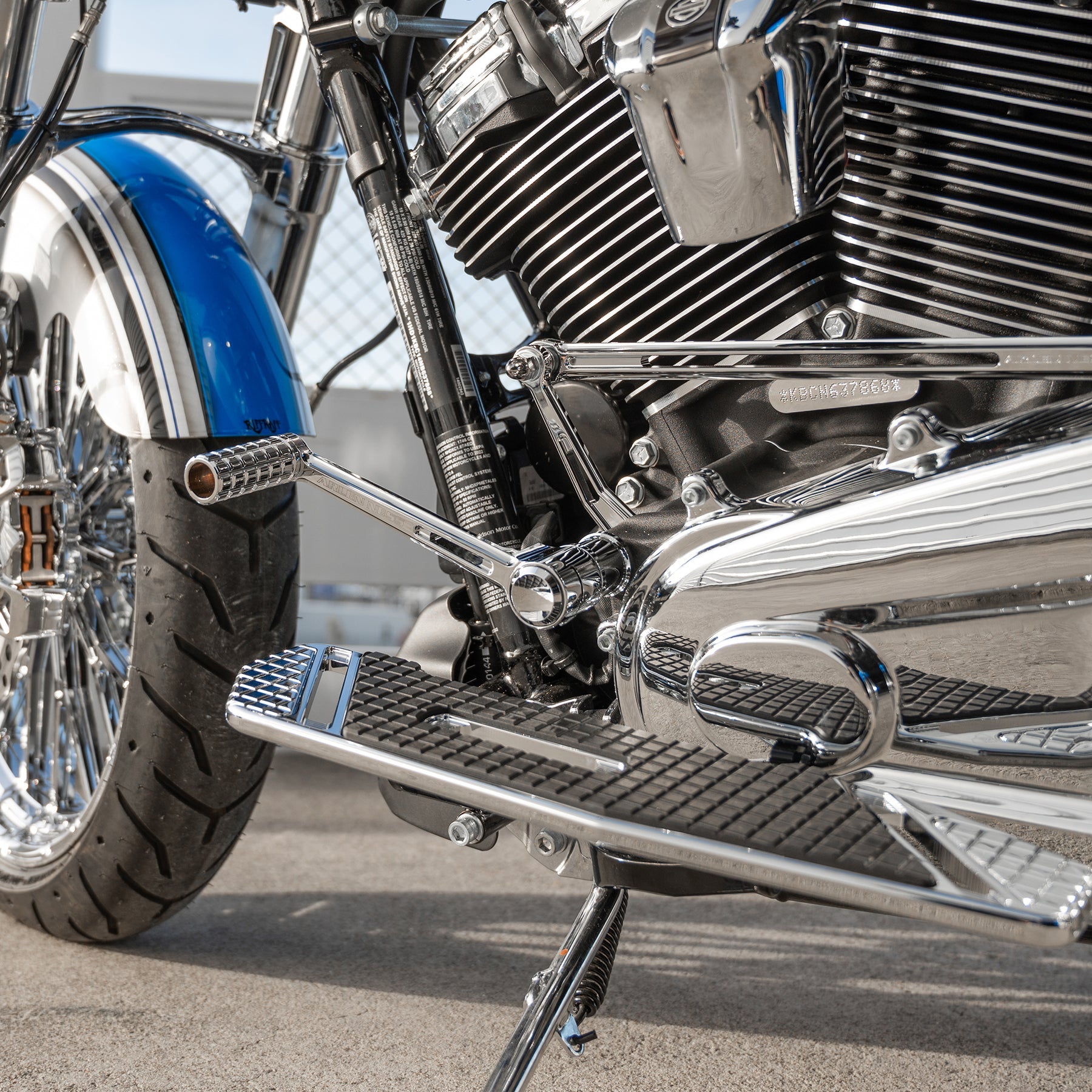Speedliner Solo Foot Control Kit, Chrome - Touring Foot Control Kit Arlen Ness