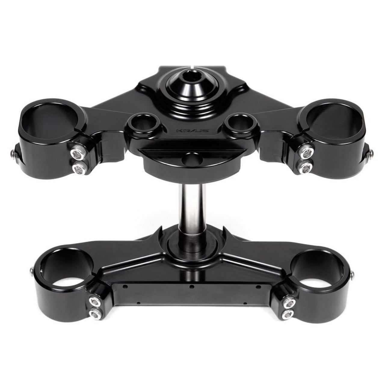 ST Triple Trees - 13 & Earlier Touring Triple Tree Kraus Motor Co. Black Anodized 50MM Top & 54MM Bottom