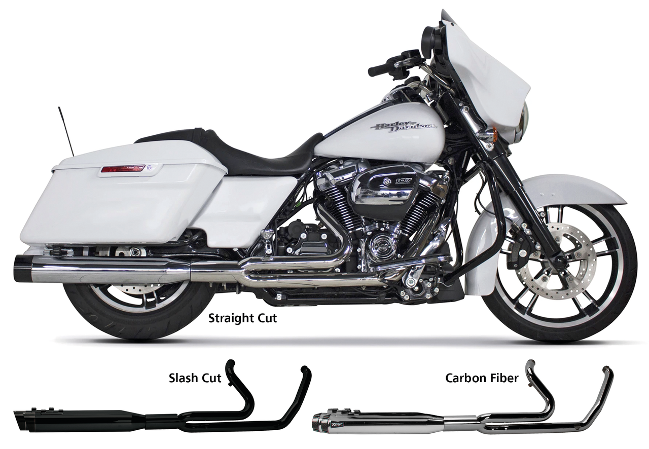 TBR FLH/T17-UP full lngt ghost Ch/SlshBk Full Exhaust System Two Brothers Racing