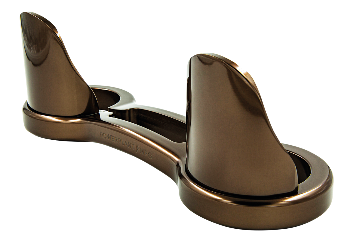 P16 39mm Fork Brace W/ Dust Guards, Bronze - Sportster & Dyna & FXR Fork Brace P16 Powerplant Motorcycle Co. Default Title