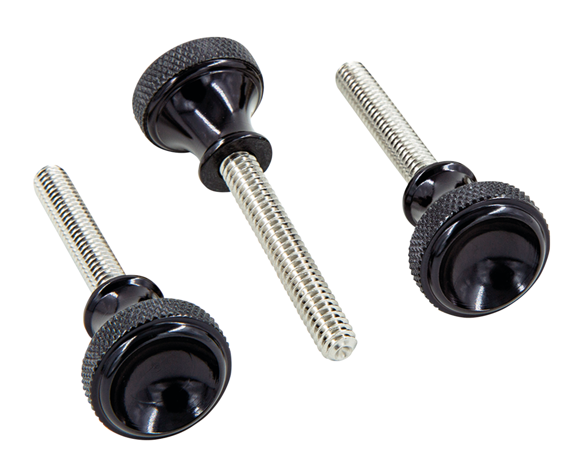 P16 Side Cover Quick Screw Set, Black - Sportster Side Cover P16 Powerplant Motorcycle Co.