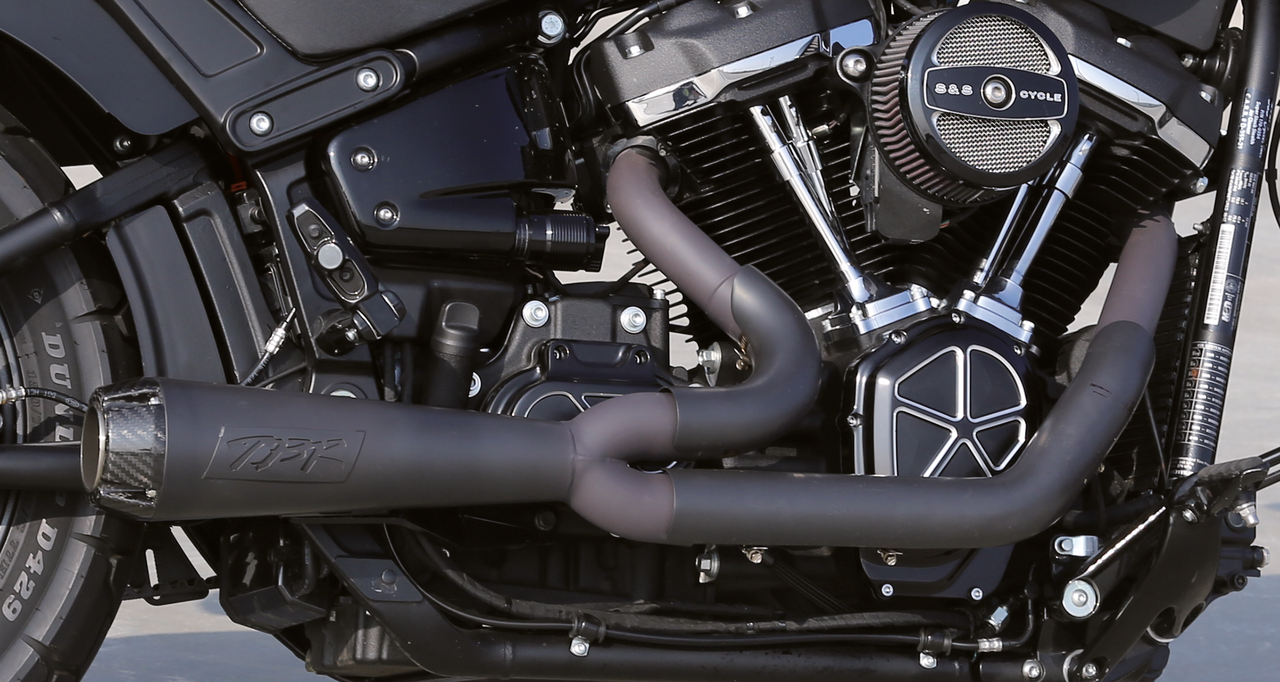 2Bros ST18-up 2-1 Inox w/carbon cap Full Exhaust System Two Brothers Racing