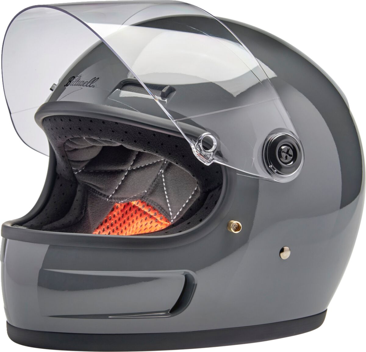 Biltwell Gringo SV Helmet, Gloss Storm Grey Helmets Biltwell