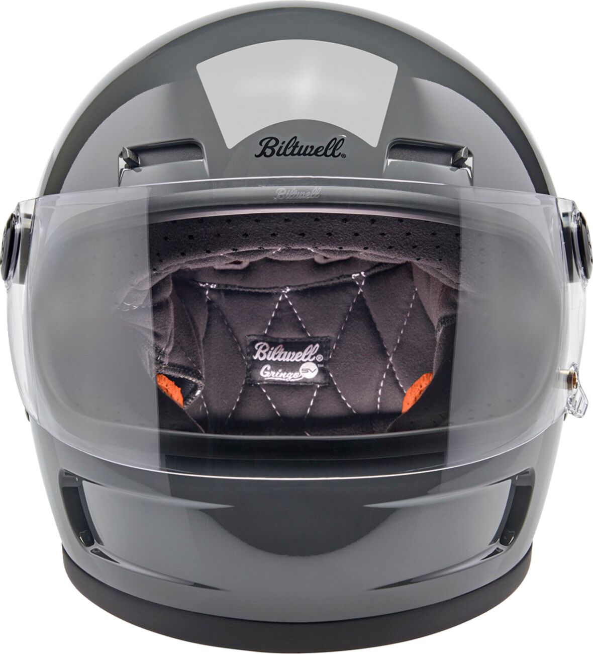 Biltwell Gringo SV Helmet, Gloss Storm Grey Helmets Biltwell