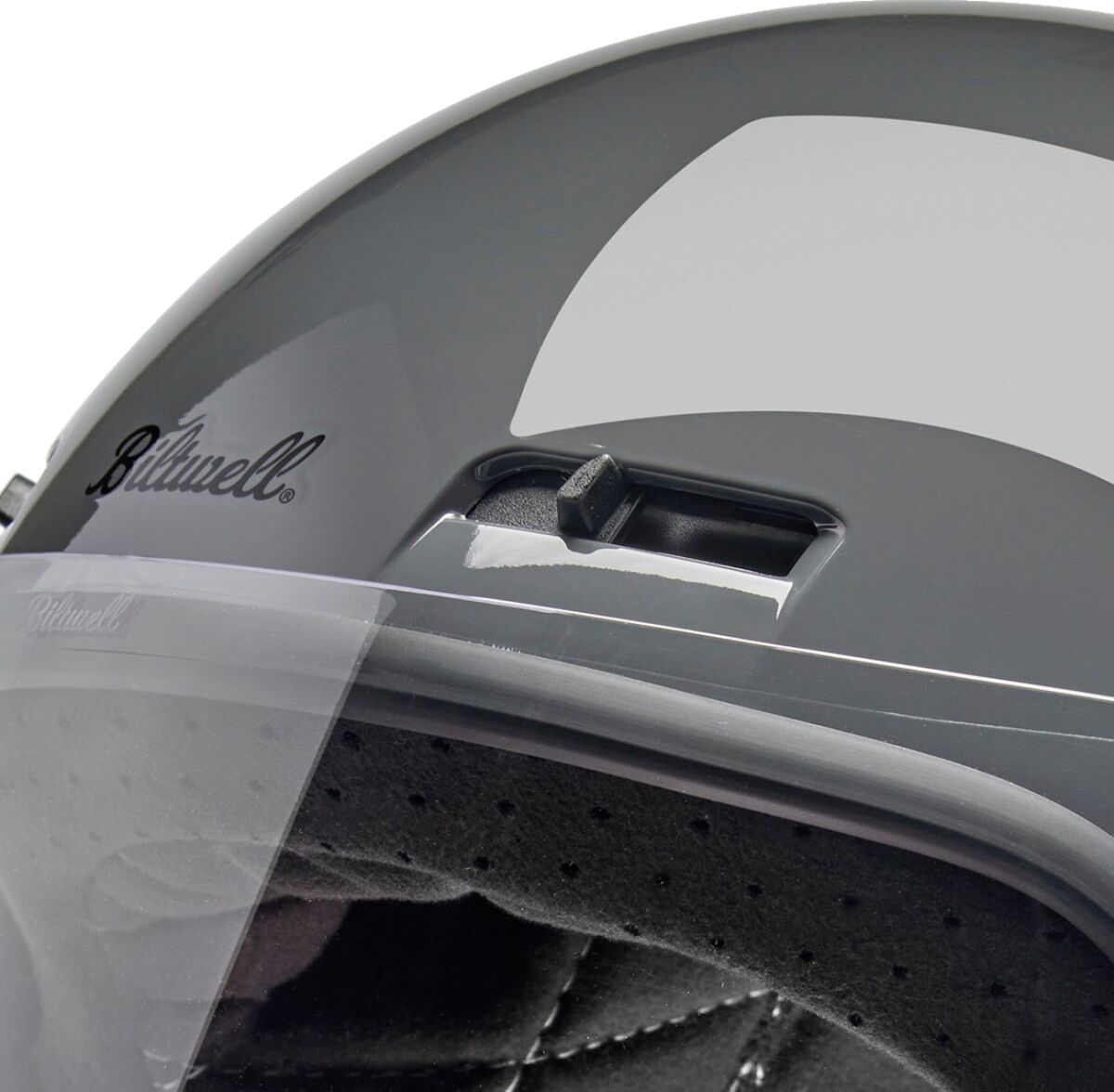 Biltwell Gringo SV Helmet, Gloss Storm Grey Helmets Biltwell