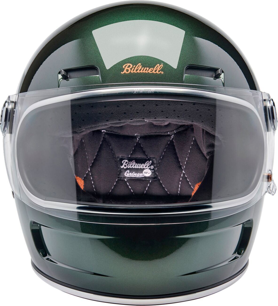 Biltwell Gringo SV Helmet, Metallic Sierra Green Helmets Biltwell