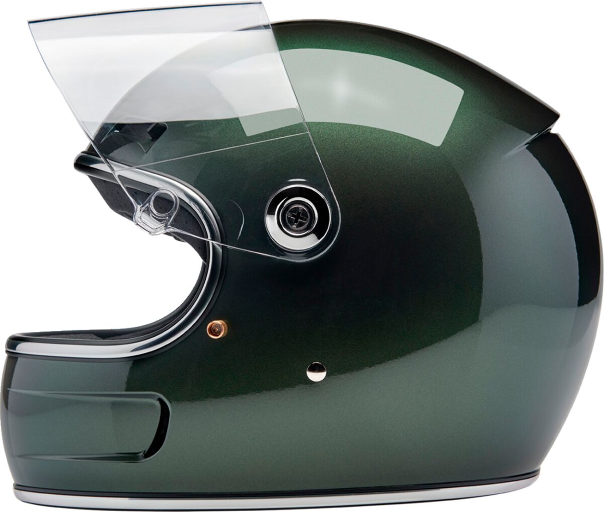 Biltwell Gringo SV Helmet, Metallic Sierra Green Helmets Biltwell