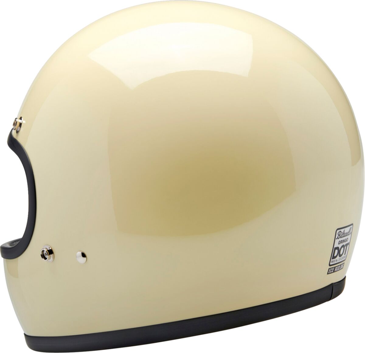 Biltwell Gringo Helmet, Gloss Vintage White XS