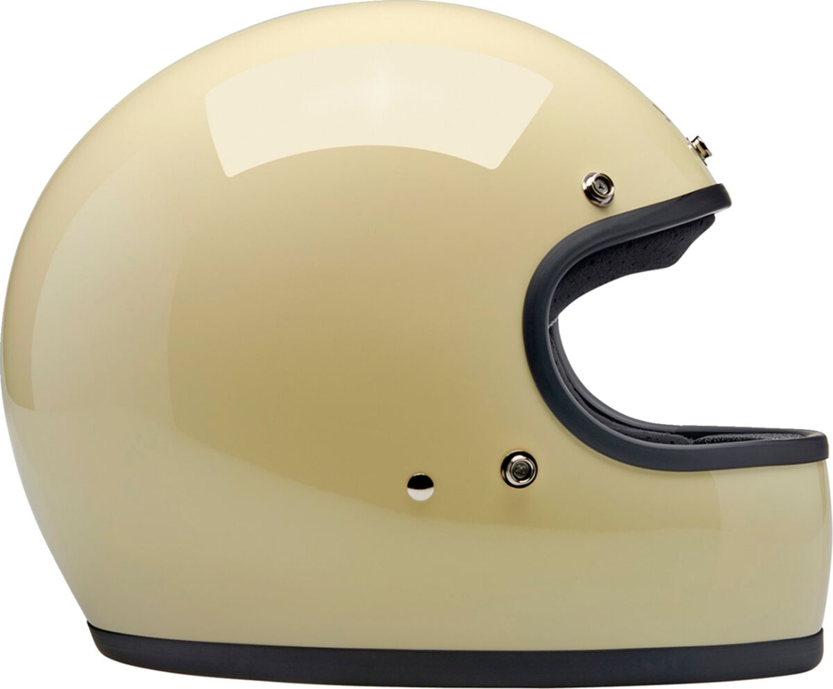 Biltwell Gringo Helmet, Gloss Vintage White Helmets Biltwell