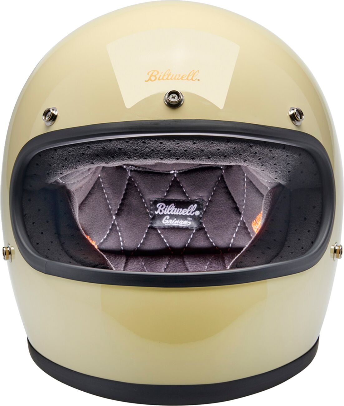 Biltwell Gringo Helmet, Gloss Vintage White Helmets Biltwell