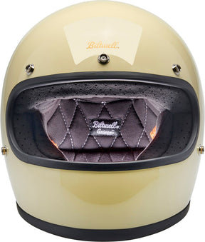 Biltwell Gringo Helmet, Gloss Vintage White Helmets Biltwell