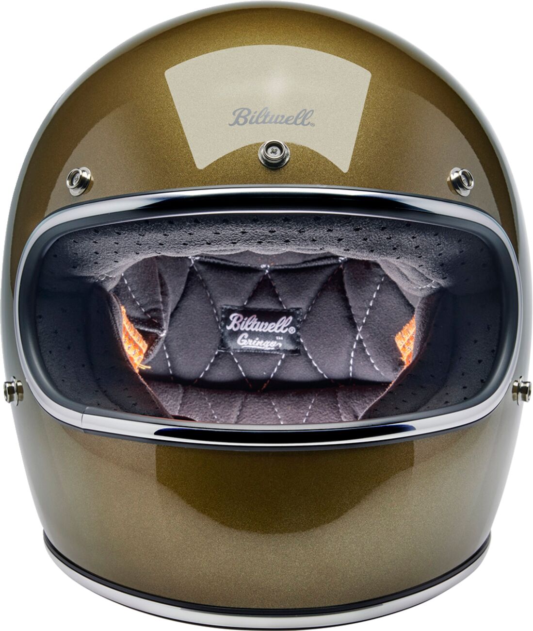 Biltwell Gringo Helmet, Ugly Gold Full Face Helmet Biltwell