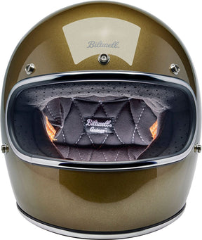 Biltwell Gringo Helmet, Ugly Gold Full Face Helmet Biltwell