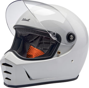 Biltwell Lane Splitter Helmet, Gloss White Helmets Biltwell