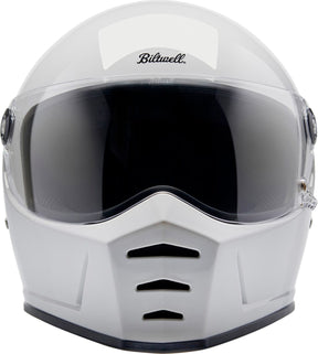 Biltwell Lane Splitter Helmet, Gloss White Helmets Biltwell