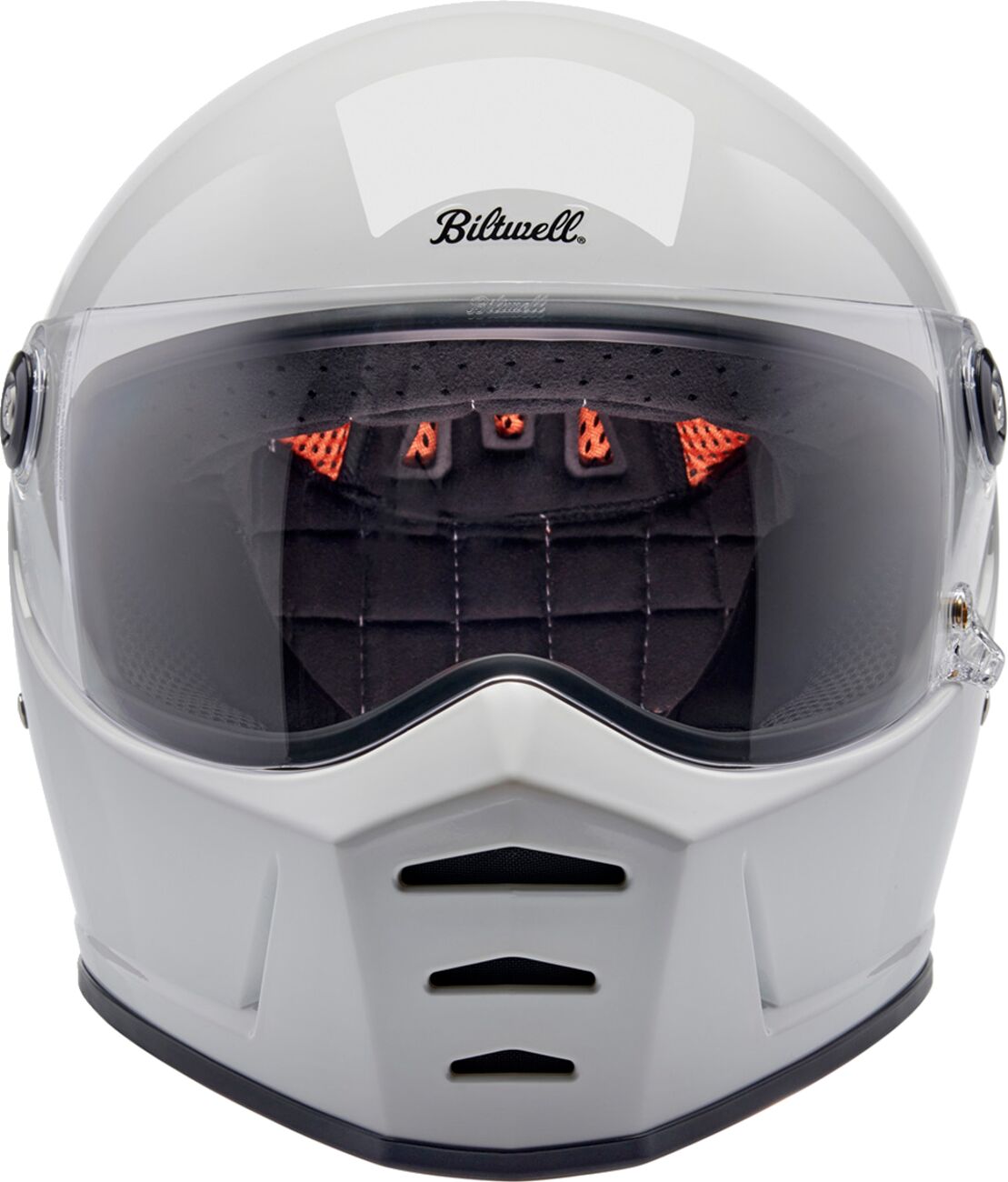 Biltwell Lane Splitter Helmet, Gloss White Helmets Biltwell