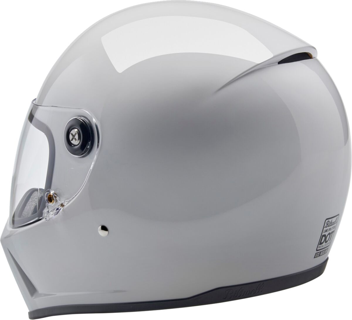 Biltwell Lane Splitter Helmet, Gloss White Helmets Biltwell