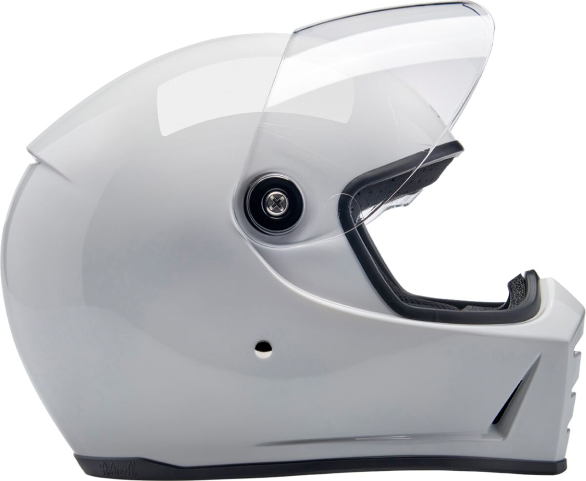 Biltwell Lane Splitter Helmet, Gloss White Helmets Biltwell