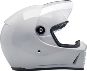Biltwell Lane Splitter Helmet, Gloss White Helmets Biltwell