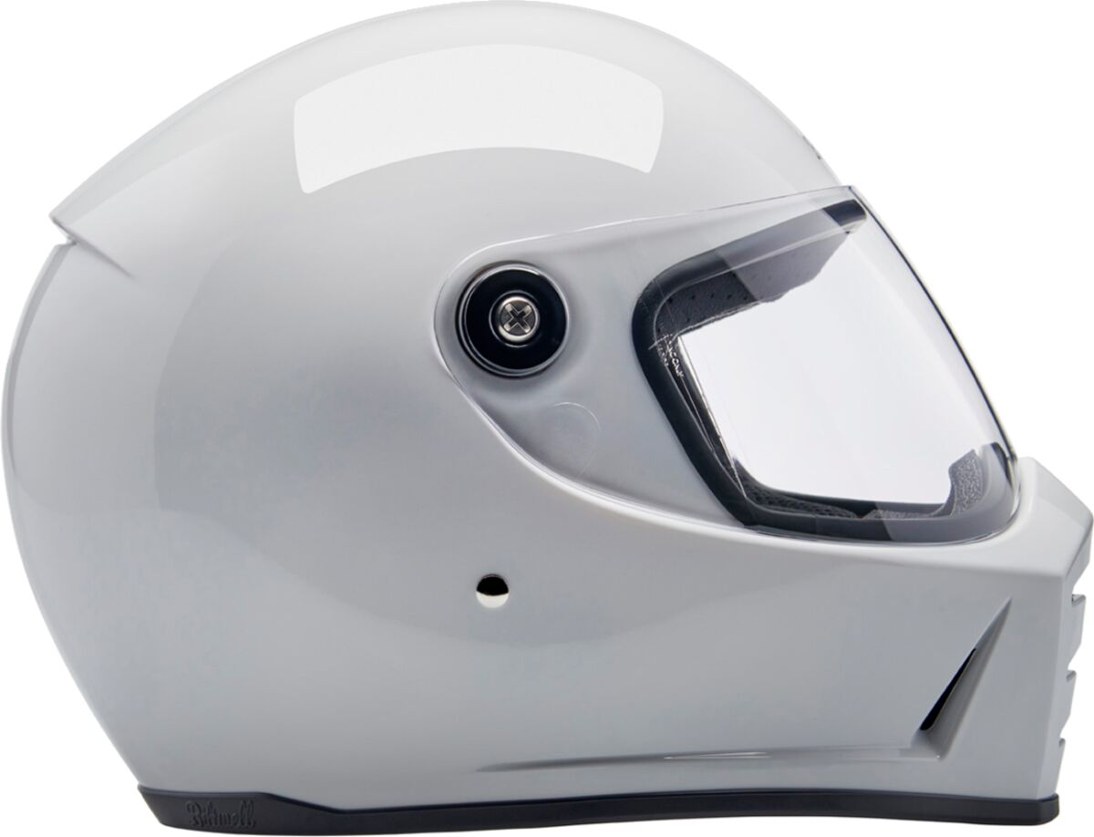 Biltwell Lane Splitter Helmet, Gloss White Helmets Biltwell