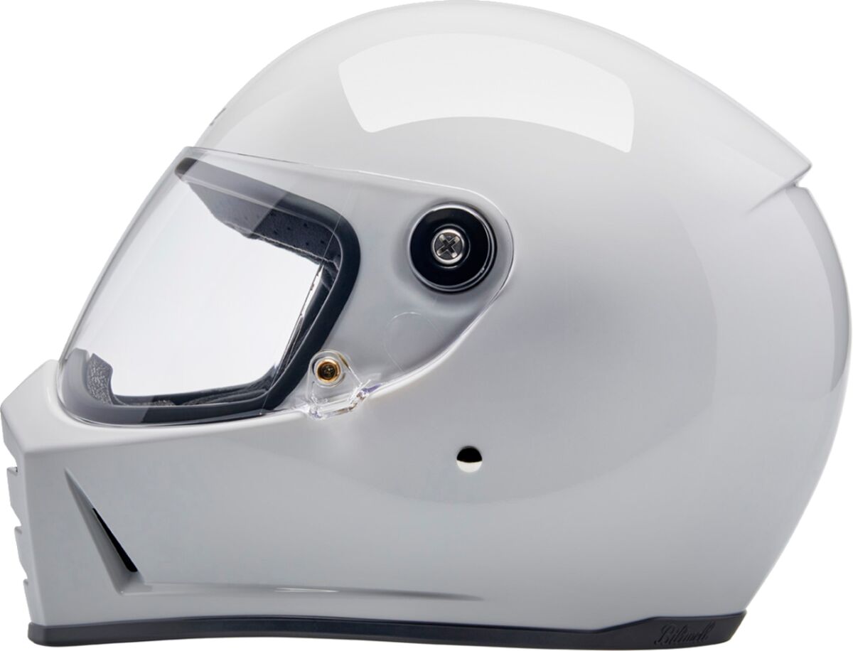 Biltwell Lane Splitter Helmet, Gloss White Helmets Biltwell